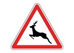 Panneau passage d'animaux sauvages - A15b