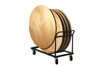 Chariot de transport pour plateaux table Mairietable ronde