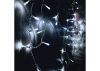 Rideau lumineux 120LED IP44 2M 8 modes - câble transparent - Blanc Froid 6000K - 8000K