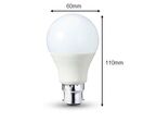 Pack de  10 - Ampoule B22 LED 9W 220V A60 270° - Blanc Neutre 4000K - 5500K