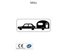 Panonceau poids véhicules tractant une caravane ou remorque M4X