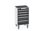 Caisson mobile CUBIO 5 tiroirs - Hauteur 885/890 mm
