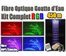 Fibre optique goutte d'eau RGB kit complet 450 mètres