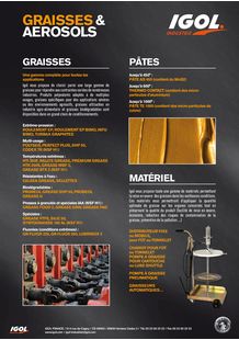 Graisses, Pâtes et Aérosols pour l'Industrie