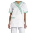 Blouse médicale femme pressions blanches