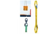 Élingues sangles plates de levage avec boucles repliées renforcées aux extrémités