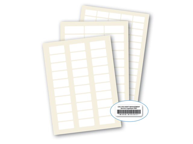 Etiquette autocollante A4 en polyester blanc 3M Laserlab vierge