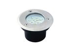 Spot LED encastrable sol rond 0.7 watt étanche - Couleur éclairage - Blanc froid