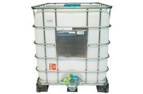 Cuve de transport FOODCERT 1000L - Usage alimentaire, palette plastique, Argent, 1160x1000x1200mm