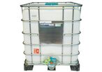 Cuve de transport FOODCERT 1000L - Usage alimentaire, palette plastique, Argent, 1160x1000x1200mm