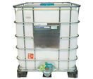 Cuve de transport FOODCERT 1000L - Usage alimentaire, palette plastique, Argent, 1160x1000x1200mm