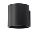 Applique Murale Cylindre pour Ampoule G9 - Noir