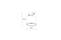 Downlight LED 7W pour Rail Magnétique M05 48V - Blanc Neutre 4000K - 5500K