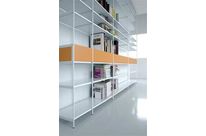 Bibliothèque Terre Design blanche avec tiroirs