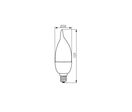 Ampoule led E14 bougie 3 watt (eq. 26 watt) - Couleur eclairage - Blanc chaud 3000°K