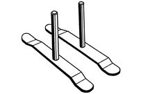 PAIRE SOCLES NOIRS POUR GRILLES