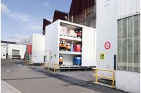 Stockage de produits dangereux à l'extérieur