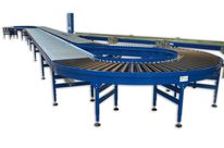 Transporteur à rouleaux motorisés par courroie ronde courbe | R2M