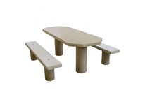 Table Pique Nique Ovale Béton