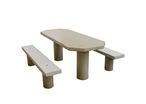 Table Pique Nique Ovale Béton