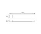 Réglette LED Plate 120cm 36W IP65