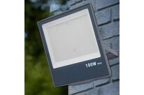 Projecteur Extérieur GRIS 100W IP65 - Blanc Chaud 2300K - 3500K