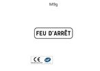 Panonceau feu d'arrêt M9g