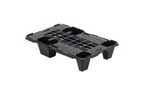 Manutan Expert - Palette plastique emboîtable 400x600x115mm - 600kg statique - PP recyclé - Noir