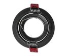 Support Spot GU10/MR16 Encastrable Rond Orientable Aluminium Noir et Or