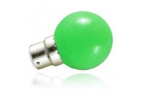 Ampoule LED B22 0.8W VERT -Réf  7644C