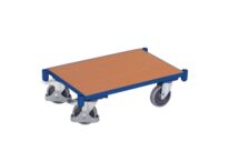 Plateau roulant avec plateau et douilles cornières