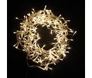 Rideau lumineux 240LED IP44 4M - câble transparent - Blanc Froid 6000K - 8000K