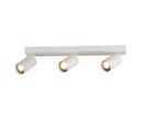 Plafonnier 3 Spots Orientables pour Ampoule GU10 - Blanc