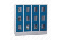 Casier métallique 12 cases | Plexiglas