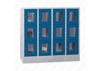 Casier métallique 12 cases | Plexiglas