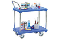 Chariot à plate-forme en plastique 2 plateaux charge: 120 kg