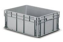 Caisse plastique 800x600 Athéna grise 130 litres