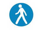 Adhésif de marquage au sol - Obligatoire piétons