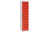 Armoire A Courrier Gris/rouge Ht:1800 Mm