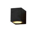 Applique Murale LED IP44 Rectangle pour Ampoules GU10 - Noir