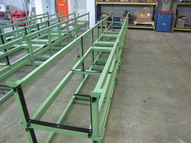 Praticables pour stockage de profilés 