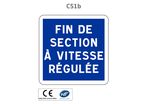 Panneau C51b Fin de section à vitesse reculée