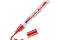 Edding - Marqueur Peinture E750 Rouge - Pointe Ogive 2-4mm - Idéal Marquage Industriel