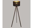 Lampadaire Salon Trépied en métal et pin H149cm