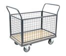 Chariot 4 Dossiers Grillagés 1486x813mm - 500 Kg - Roues Tpr