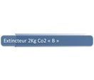 Extincteur Co2 2kg Nf