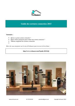 Guide 2015 des serrures connectées 