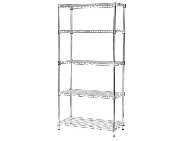 Étagère à 5 niveaux - rangement multifonction en métal H.150 cm