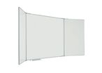 Smit Visual - Tableau blanc 5 faces émaillé magnétique 200x120 cm - Éco-responsable FSC