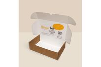 Boîte e-commerce en carton ondulé à fermeture à oreilles
